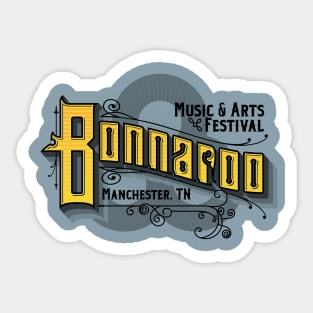 Vintage Bonnaroo on Light Sticker